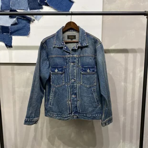 (105) 유니폼브릿지 스트릿 턱 데님 트러커 청자켓
