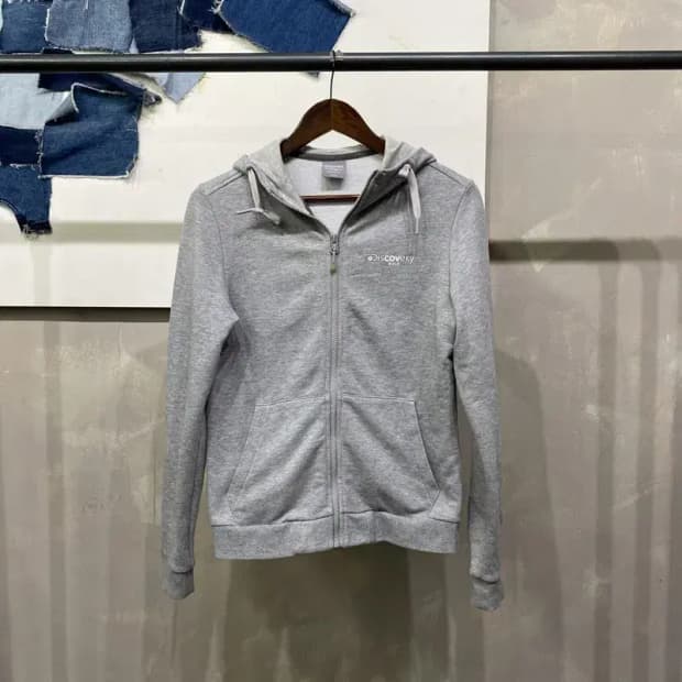 (95) 디스커버리 여성 캐주얼 자수 후드집업 자켓