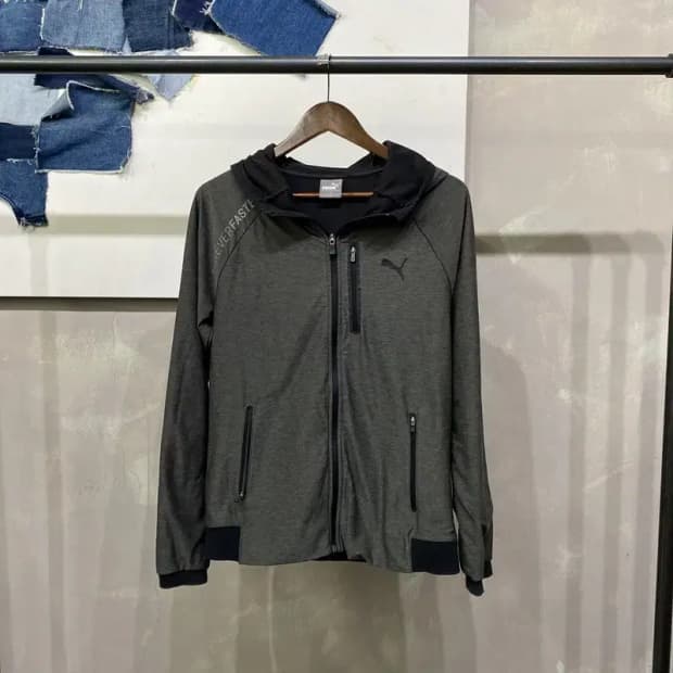 (95) 퓨마 캐주얼 스포츠 프린팅 후드집업 자켓