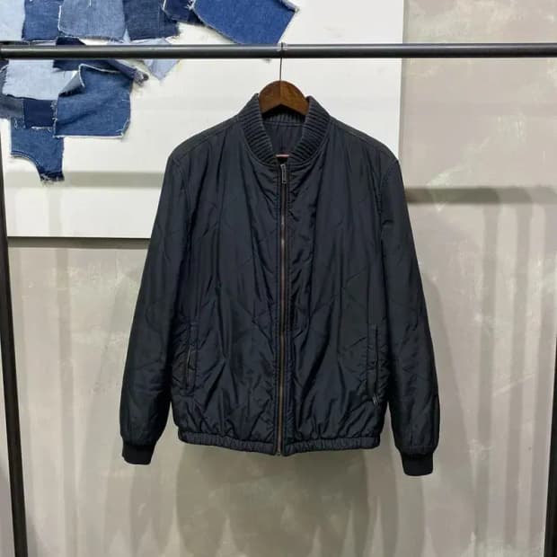 (95) 에르메네질도 제냐 명품 캐시미어 퀼팅 블루종 자켓