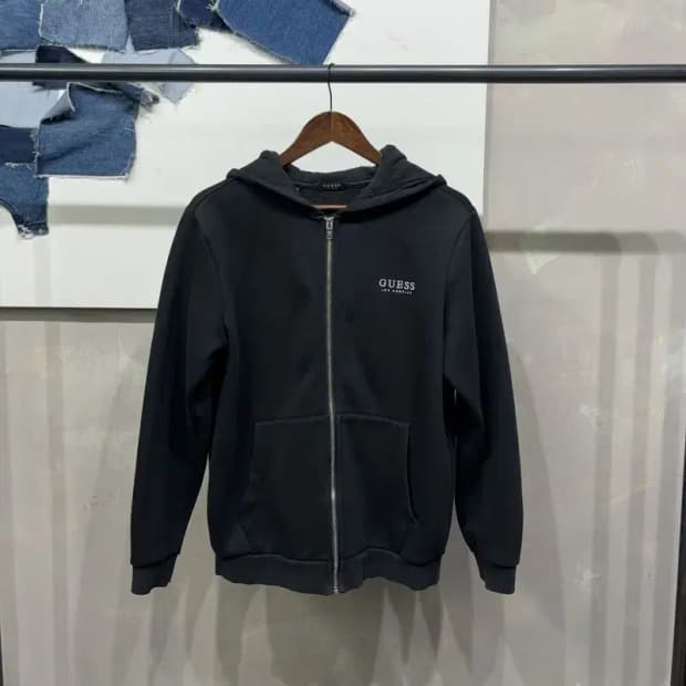 (95) 게스 캐주얼 자수 후드집업 자켓