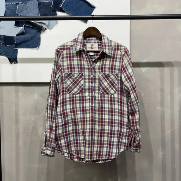 (95) 리바이스 여성 빈티지 포켓 체크 셔츠 남방