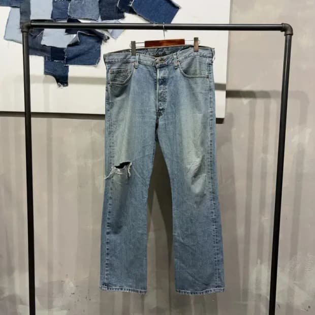 (빅사이즈) 리바이스 501 빈티지 디스트로이드진 청바지