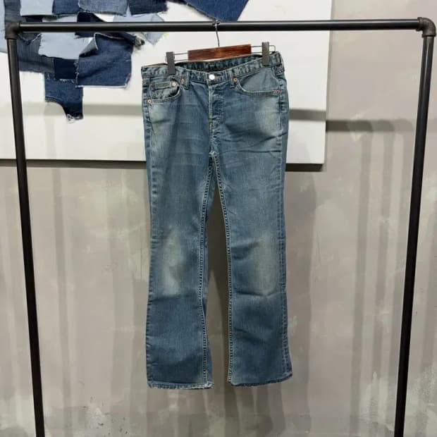 (30인치) 리바이스 여성 캐주얼 부츠컷 청바지 데님팬츠