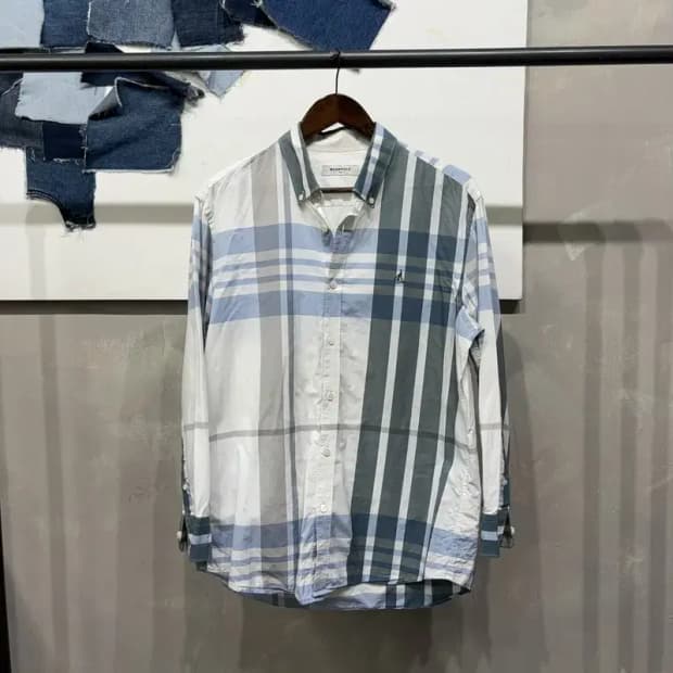 (105) 빈폴 캐주얼 클래식 체크 셔츠 남방