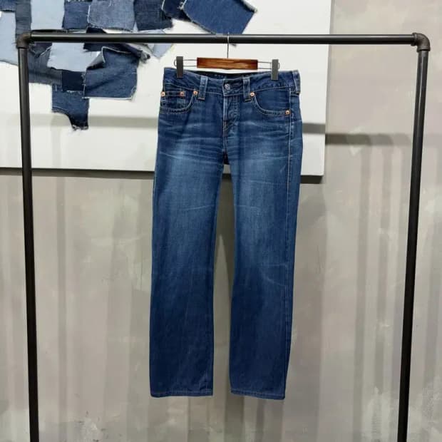 (28인치) 리바이스 927 캐주얼 워싱 진청바지 데님팬츠