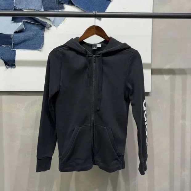 (95) 아디다스 여성 캐주얼 스트릿 기모 후드집업 자켓