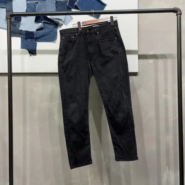 (31인치) 모드나인 캐주얼 스판 흑청바지 블랙진 데님팬츠