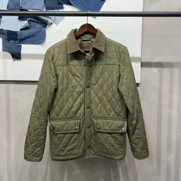 (100) 스파오 1980 밀리터리 캐주얼 퀼팅 깔깔이 패딩자켓