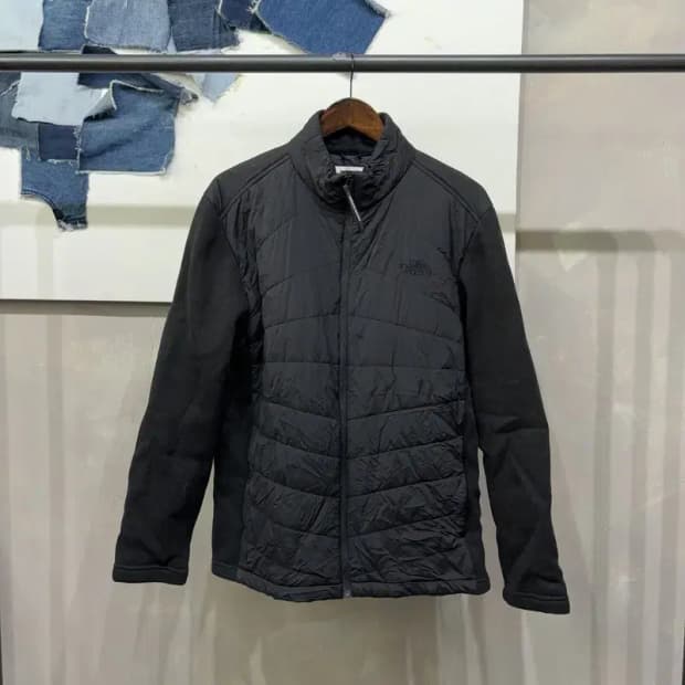 (105) 노스페이스 화이트라벨 캐주얼 니트 경량패딩 자켓