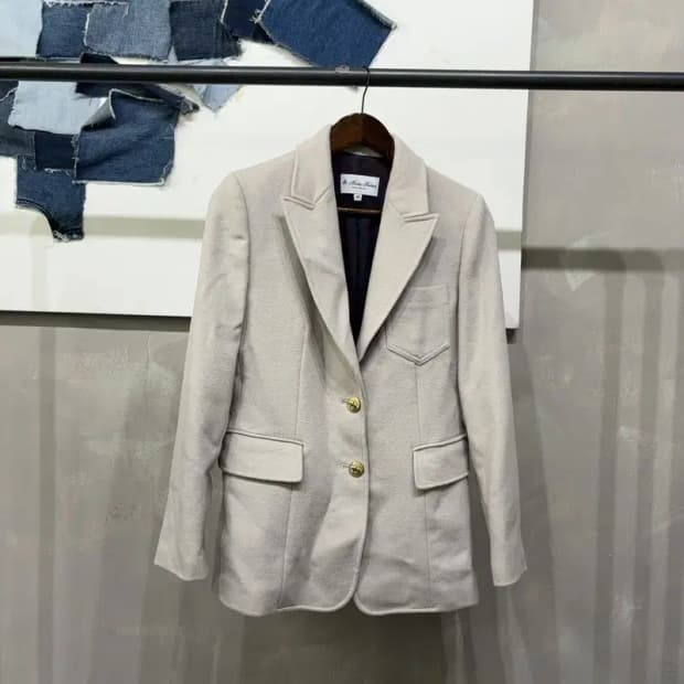 (66) 브룩스브라더스 여성 캐주얼 울 싱글 블레이저 자켓