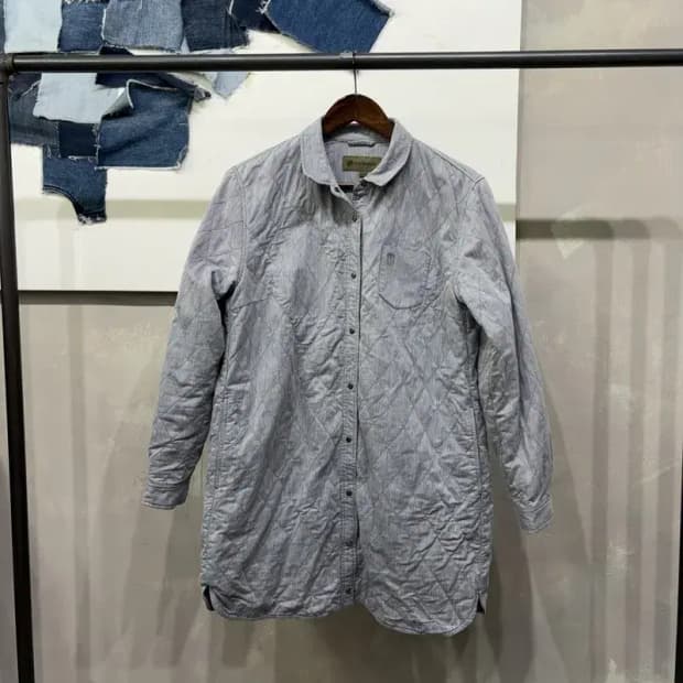 (100) 코오롱스포츠 아웃도어 캐주얼 누빔 카라 셔츠 자켓