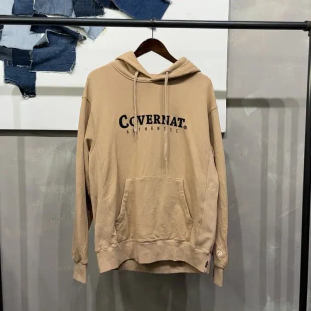 (105) 커버낫 스트릿 캐주얼 로고 자수 후드티