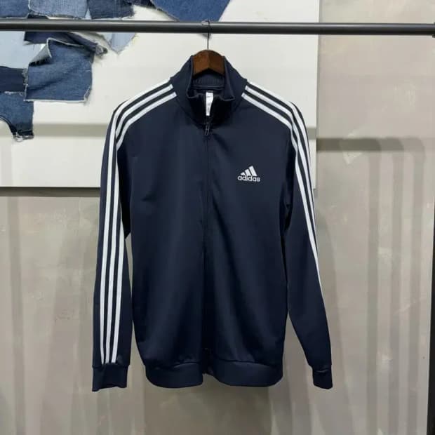 (105) 아디다스 운동 스포츠 네이비 저지 집업 자켓