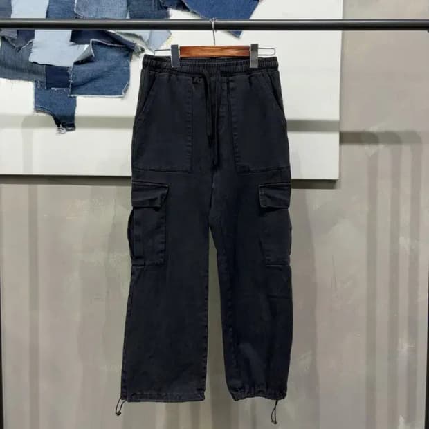 (28~30인치) 어커버 여성 캐주얼 밴딩 카고 조거팬츠 바지