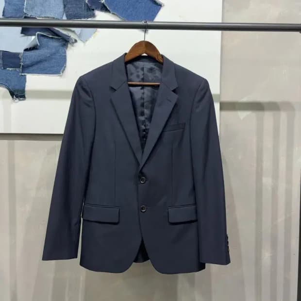 (95) 커스텀멜로우 캐주얼 클래식 싱글 울 블레이저 자켓