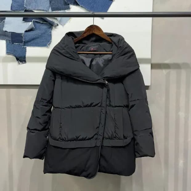 (85) 지고트 여성 덕다운 오리털 후디드 집업 패딩