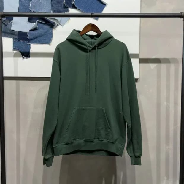 (105) 챔피온 스트릿 캐주얼 기모 그린 후드티