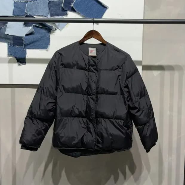 (85) 에잇세컨즈 여성 캐주얼 노카라 라운드넥 패딩 자켓