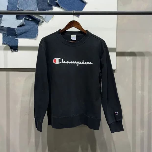 (100) 챔피온 스트릿 캐주얼 로고 프린팅 맨투맨 긴팔 티