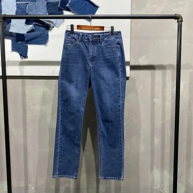 (28인치) 게스 여성 캐주얼 기모 진청바지 데님팬츠