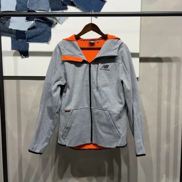 (105) 뉴발란스 스트릿 캐주얼 후리스 기모 후드집업 자켓