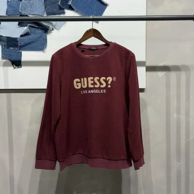 (100) 게스 스트릿 캐주얼 후리스 맨투맨 긴팔 티