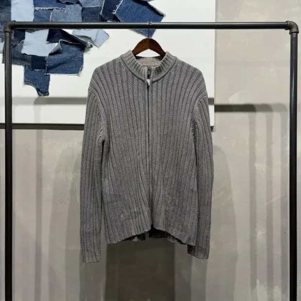 (105) GAP 갭 캐주얼 베이직 니트 집업 자켓