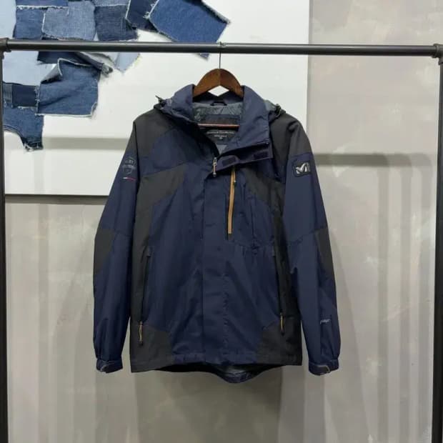 (95) 밀레 등산 아웃도어 윈드스토퍼 후드 바람막이 자켓