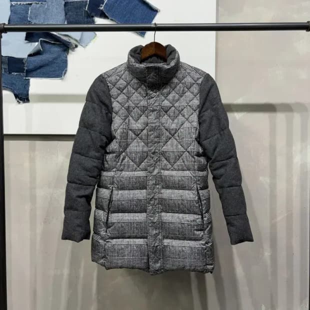 (95) 헨리코튼 골프 여성 덕다운 오리털 퀼팅 하프 패딩 점퍼