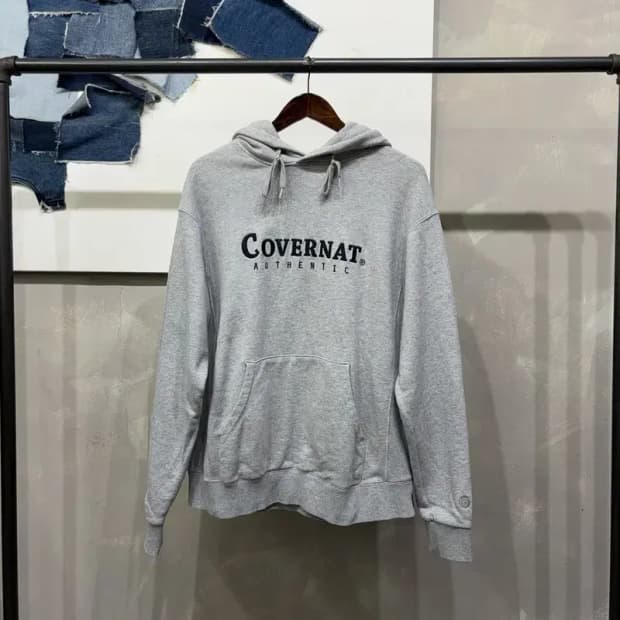 (95) 커버낫 스트릿 캐주얼 자수 로고 후드티