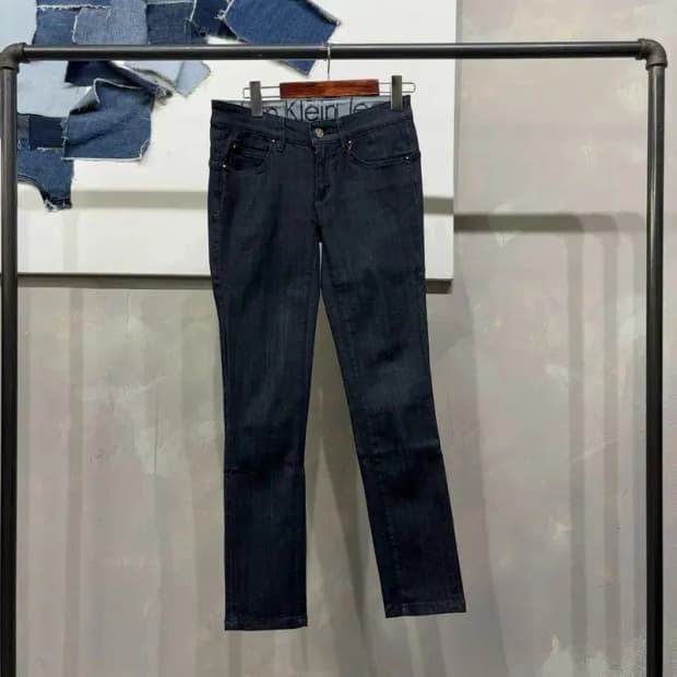 (27인치) 캘빈클라인 CK 여성 스키니 스판 진청바지 데님팬츠