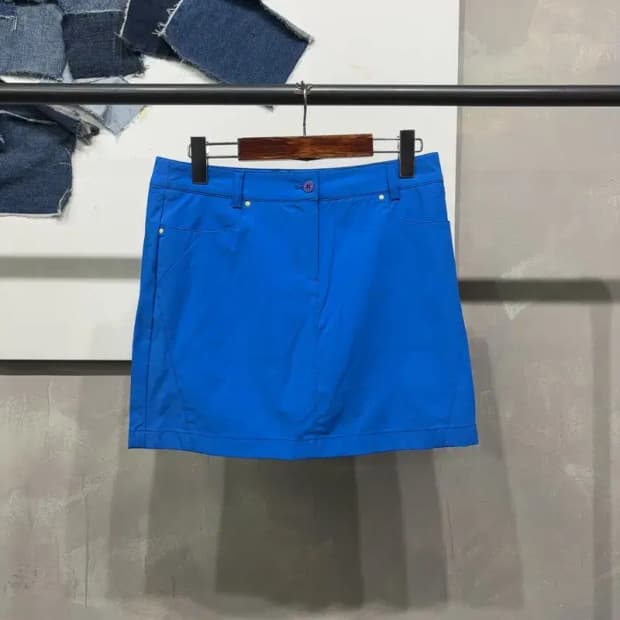 (27인치) 엘르 여성 골프 프린팅 미니스커트 치마