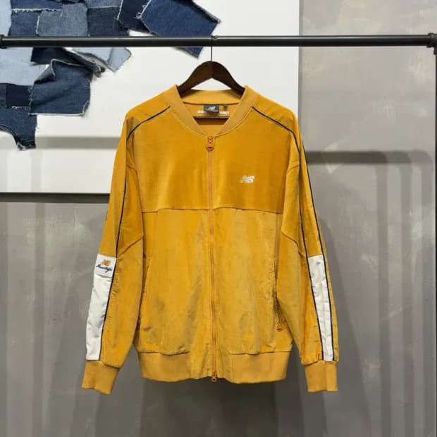 (105) 뉴발란스 스트릿 캐주얼 벨벳 코듀로이 집업 저지 자켓