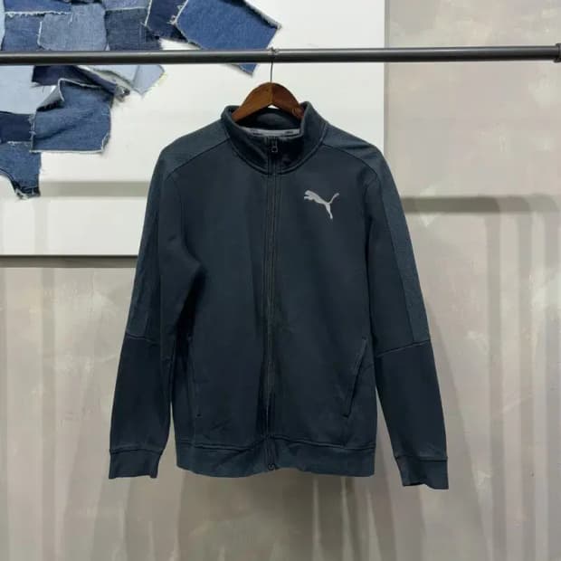 (95) 퓨마 캐주얼 스트릿 자수 기모 집업 자켓