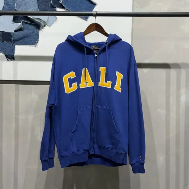 (100) 후아유 캐주얼 스트릿 기모 자수 후드집업 자켓