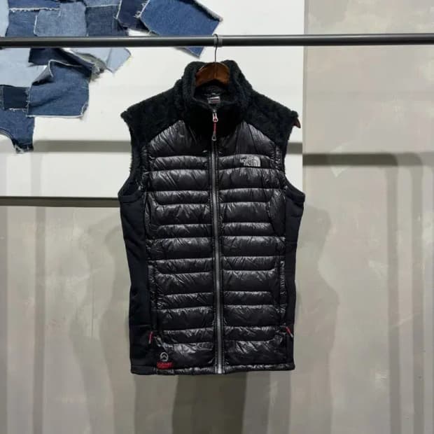 (100) 노스페이스 여성 등산 서밋시리즈 구스다운 후리스 경량패딩 조끼