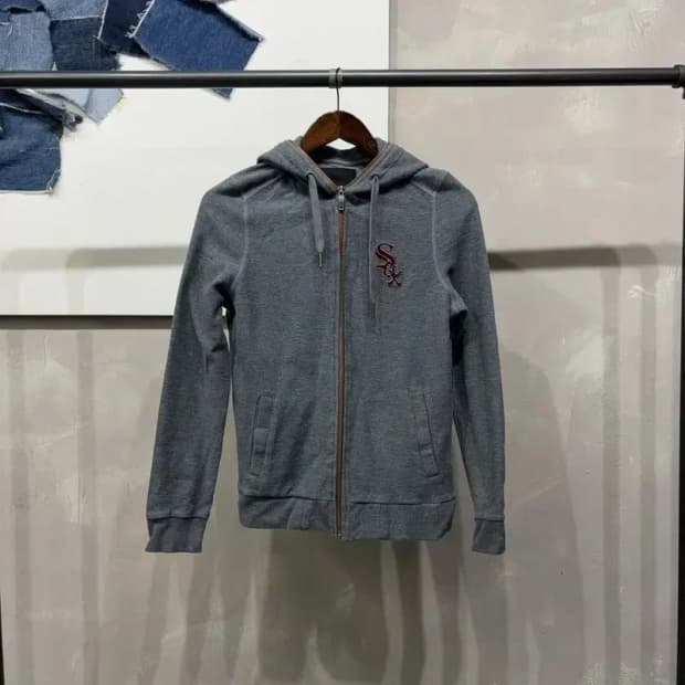 (90) MLB 여성 시카고화이트삭스 자수 후드집업 자켓