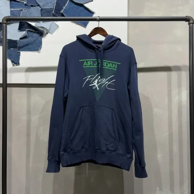 (100) 나이키 조던 스트릿 캐주얼  프린팅 네이비 후드티