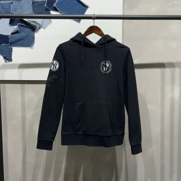 (90) MLB 여성 뉴욕양키스 스트릿 캐주얼 자수 후드티