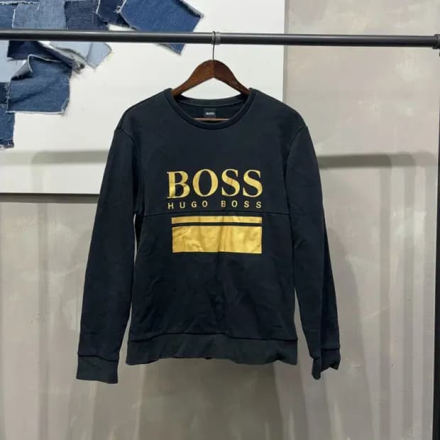 (95) 휴고보스 캐주얼 프린팅 기모 맨투맨 긴팔 티