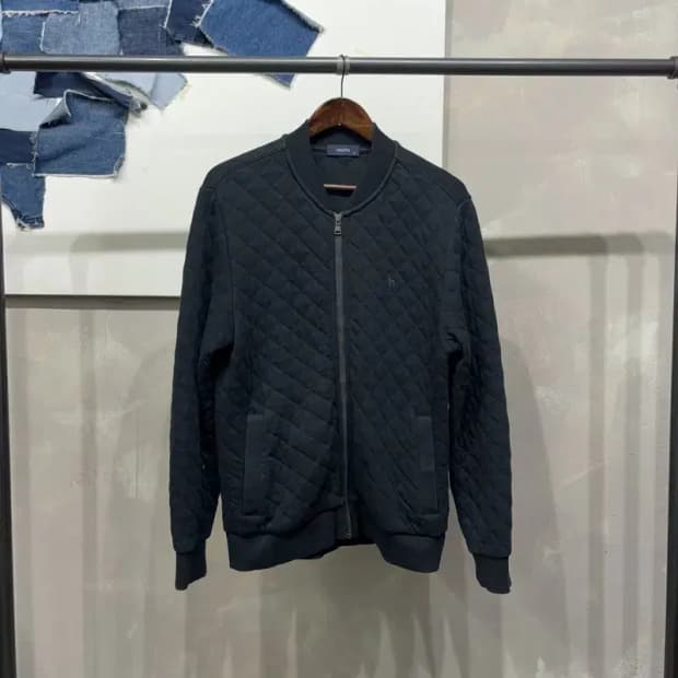 (95) 헤지스 캐주얼 클래식 퀼팅 블루종 자켓