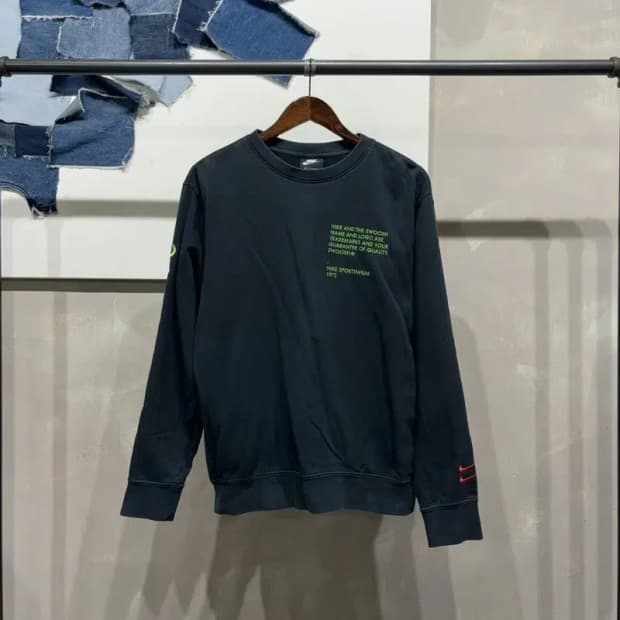 (95) 나이키 스트릿 캐주얼 더블스우시 자수 맨투맨 긴팔 티