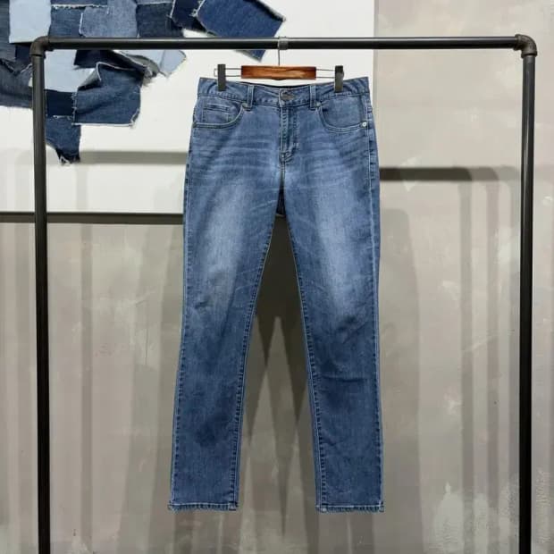 (30인치) 게스 캐주얼 워싱 스판 진청바지 데님팬츠