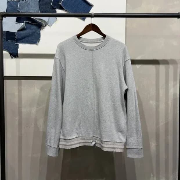 (100) 플랙진 스트릿 캐주얼 그레이 맨투맨 긴팔 티