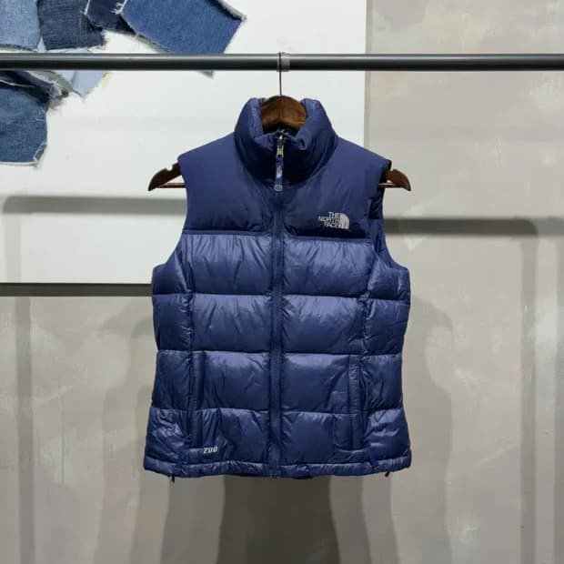 (80) 노스페이스 700 여성 구스다운 거위털 패딩 조끼