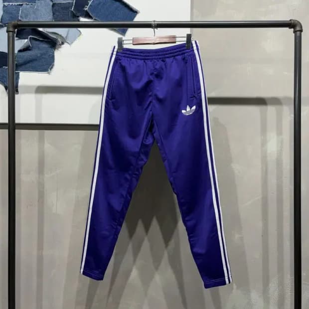 (26~28인치) 아디다스 여성 파이어버드 퍼플 운동바지 트레이닝팬츠