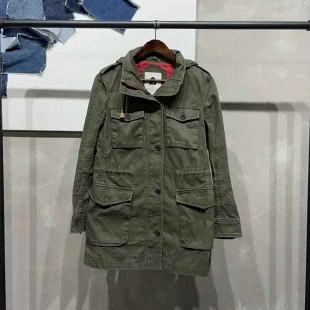 (90) 빈폴 여성 바이크리페어샵 캐주얼 헌팅 필드 야상 하프 자켓