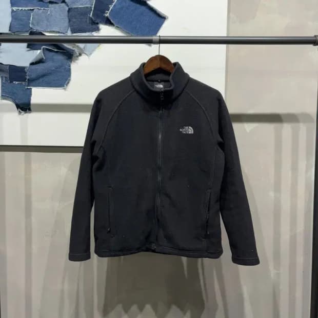 (95) 노스페이스 여성 캐주얼 자수 후리스 플리츠 자켓