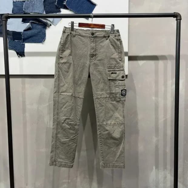 (29~30인치) 지프 여성 밀리터리 캐주얼 밴딩 포켓 바지